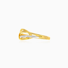 Dual gold elegance ring