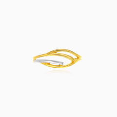 Dual gold elegance ring