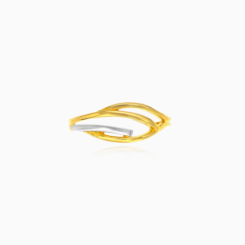 Dual gold elegance ring