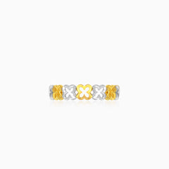 Women's gold floral ring