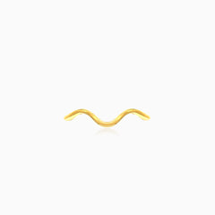 Wave gold ring