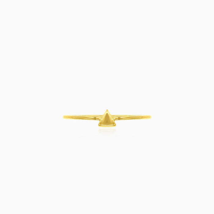 Anillo triangular en oro