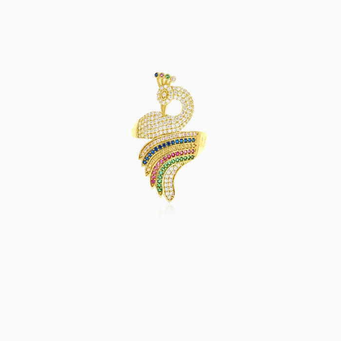 Pfau-Gold-Ring