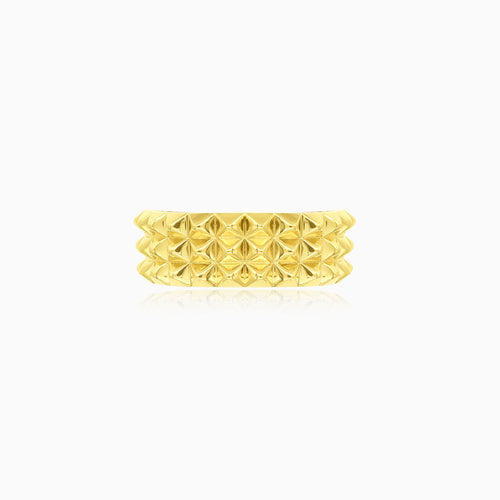 Unikátní prsten ze žlutého zlata