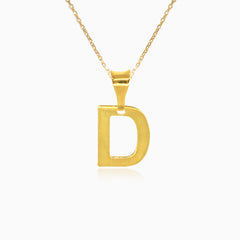 Goldanhänger mit Buchstabe D