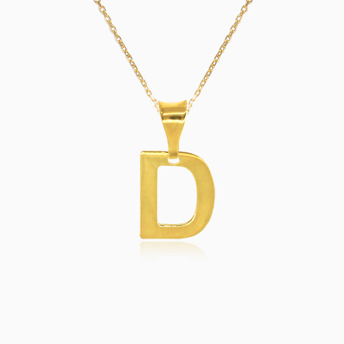 Goldanhänger mit Buchstabe D