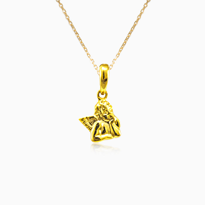 Pendentif ange en or jaune