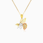 Gold pendant bee