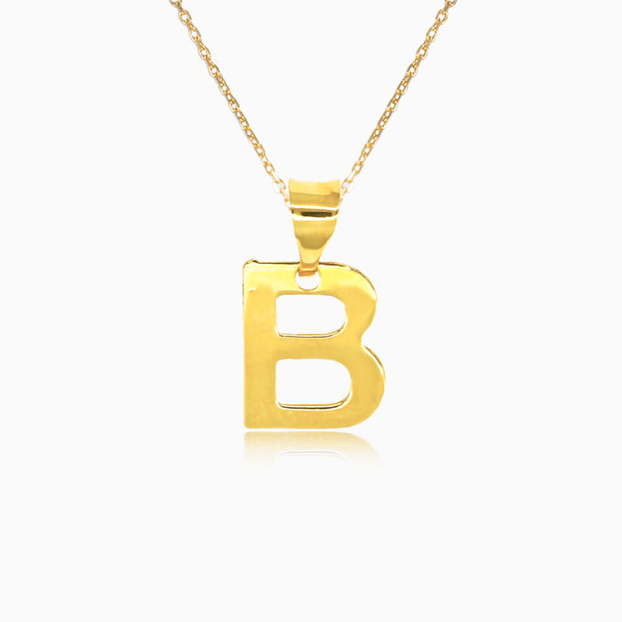 Goldanhänger mit Buchstabe B