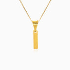 Gold pendant of letter I