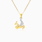 Capricorn gold pendant