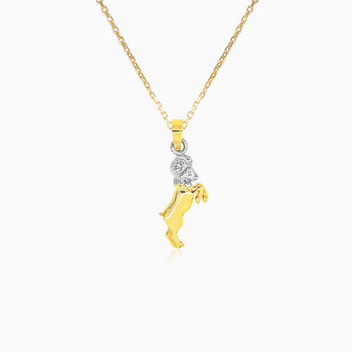 Aries gold pendant