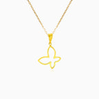 Butterfly gold pendant