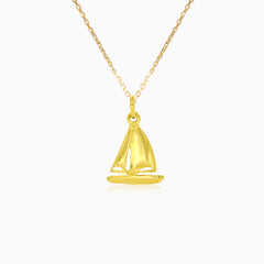 Péndulo de oro barco a vela