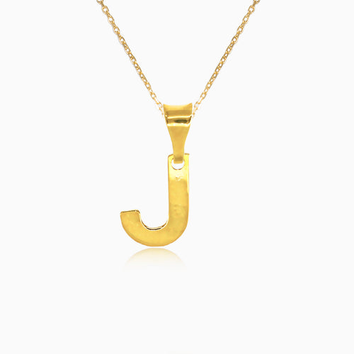 Zlatý přívěsek písmene "J"