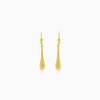 Gold dangling drop earrings