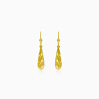 Gold dangling drop earrings