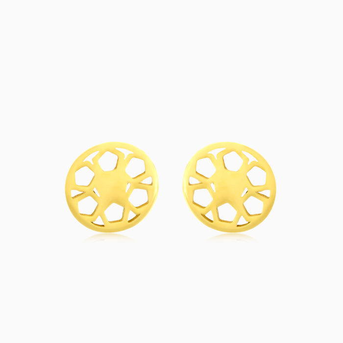 Goldene Blumen-Cut-Stecker