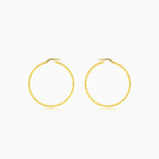 Diamond cut hoop earrings