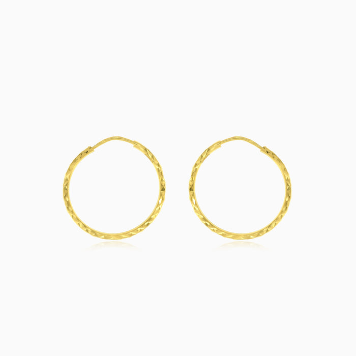 Diamantgeschliffene Gold-Ohrhänger