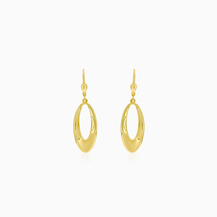 Goldenes Hänge-Design Oval