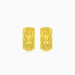 Yellow gold drop delight earrings