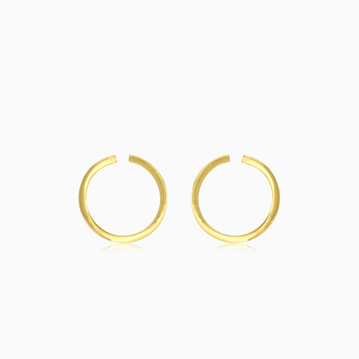 Runde Ohrstecker aus Gelbgold