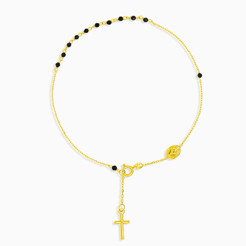 Rosary bracelet with onyxes