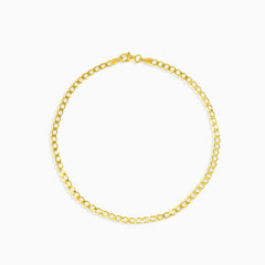 Fine gold curb bracelet