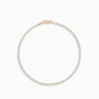 Yellow gold cubic zirconia bracelet