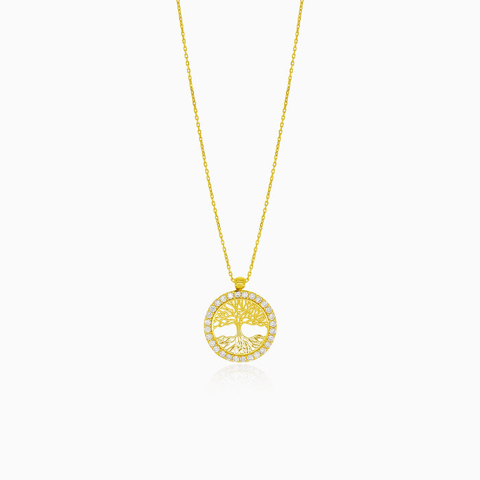 Collier en or avec arbre de vie