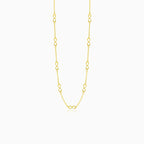 Fine gold necklace with infinities