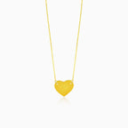 Zlatý náhrdelník se srdcem