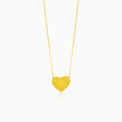 Zlatý náhrdelník se srdcem