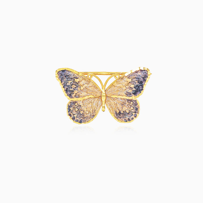 Gold-Schmetterlings-Brosche