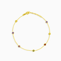 Multicolor chain bracelet