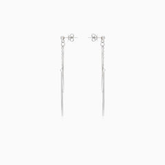 Design silver dangling earrings