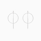 Design silver dangling earrings