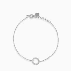 Kettenarmband mit kleinerem Ring