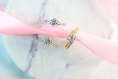 Bague de fiançailles chic