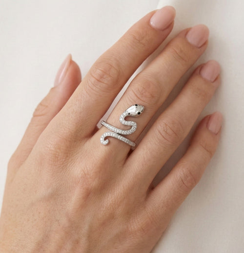 Anillo de serpiente en espiral