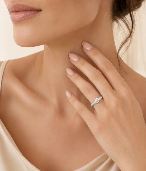 Diamantový prsten z kombinovaného zlata 1,46 ct