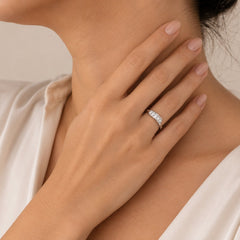 White Gold Diamond Tension Ring