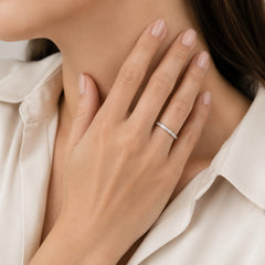 Diamond Line Band Ring