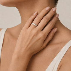 Refined Diamond Band Ring