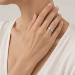 Double Eternity Row Diamond Ring