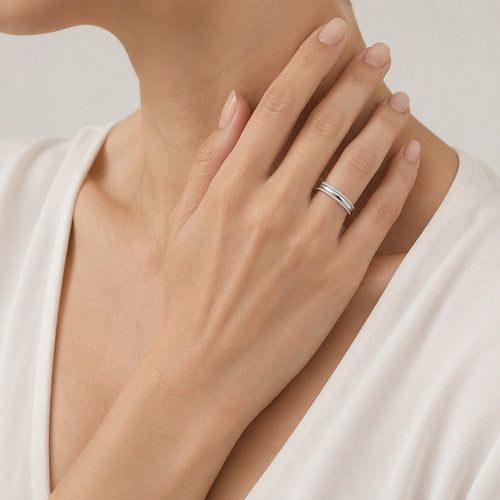 Double Eternity Row Diamond Ring