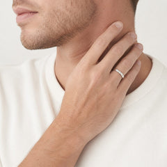 Modern Tension Set Diamond Ring