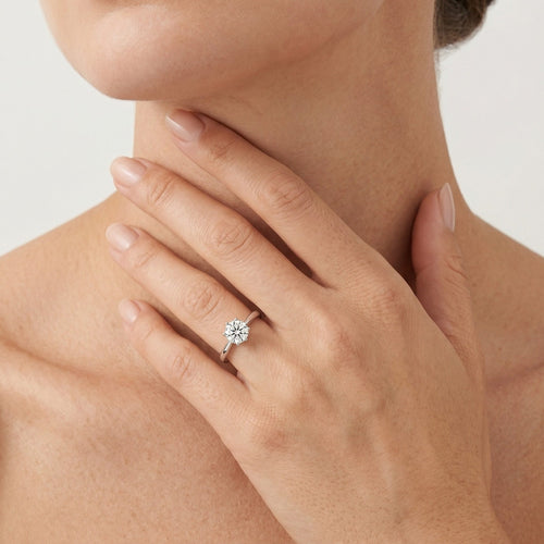 White Gold Diamond Engagement Ring