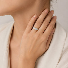 Two-Tone Pavé Diamond Ring